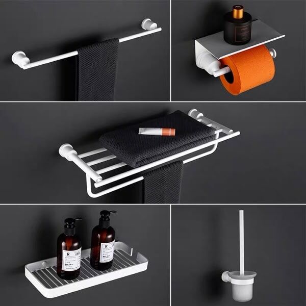 5-Pieces Bathroom Towel Bar Holder Sets
